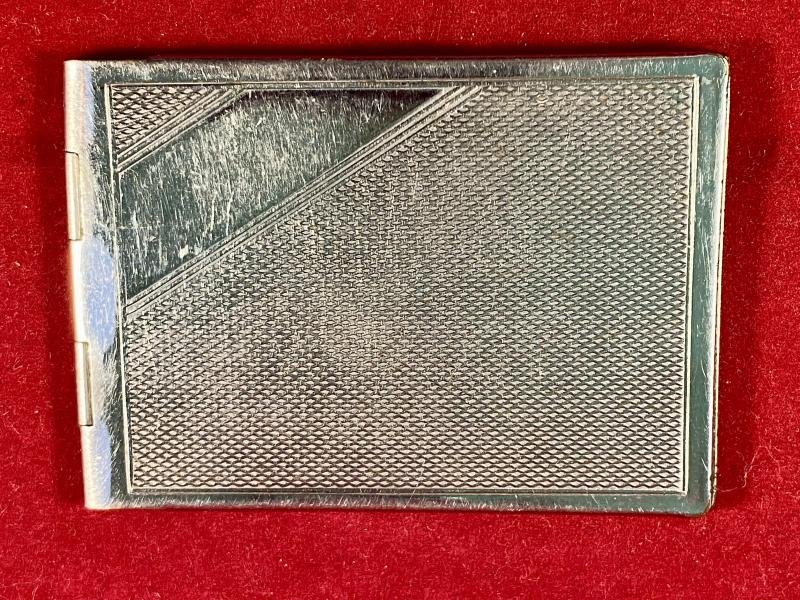 Souvenir Chrome Plated H.M.S. MALAYA Stamp Book Cover c1930 — image 2