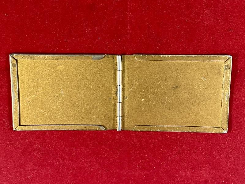 Souvenir Chrome Plated H.M.S. MALAYA Stamp Book Cover c1930 — image 3