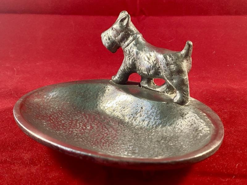 Vintage Cast Aluminium Scottie Dog/Terrier Ashtray or Trinket Tray c1930 — image 6