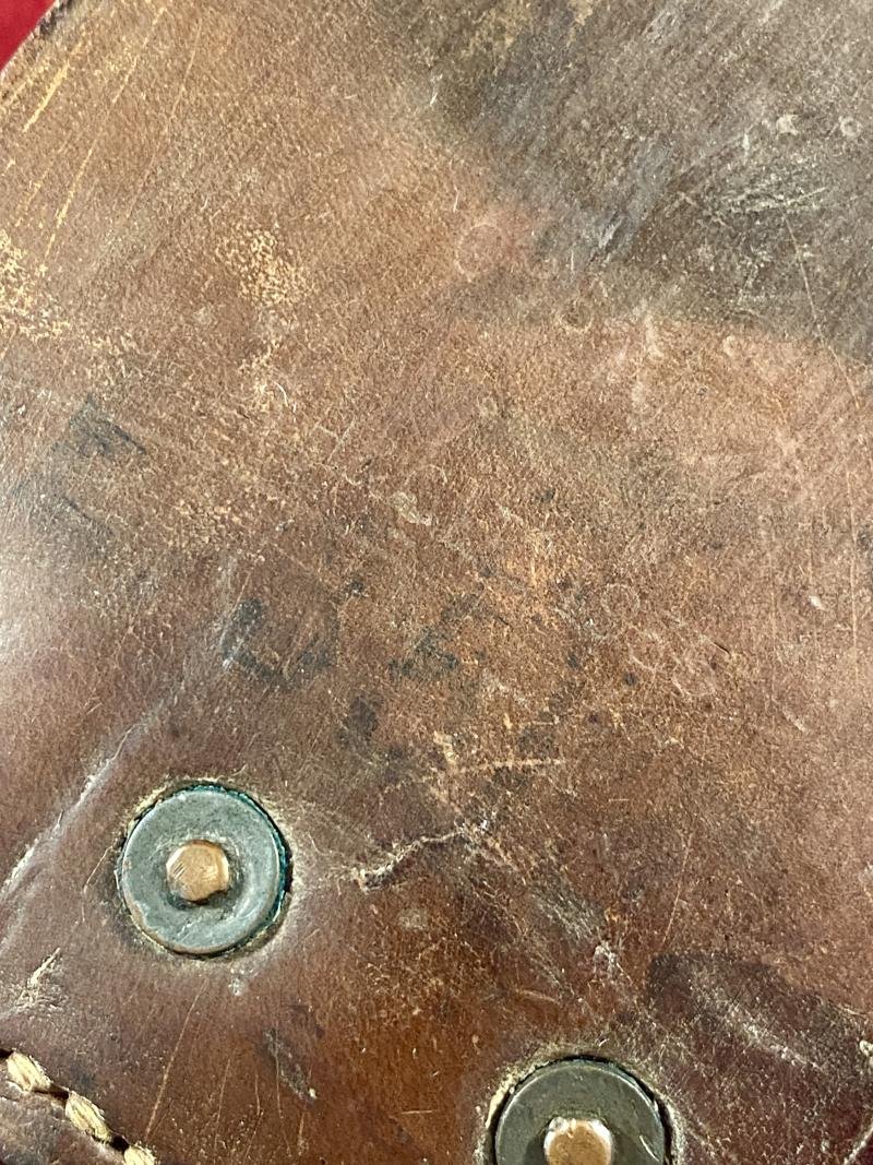 Post WW2 British Military Machete with Leather Scabbard by B.H. & G. Ltd dated 1955 — image 8