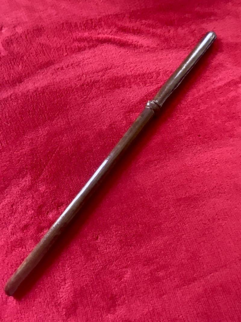 Antique WW1 British Officers Leather Covered Swagger Stick with Concealed Blade — image 2