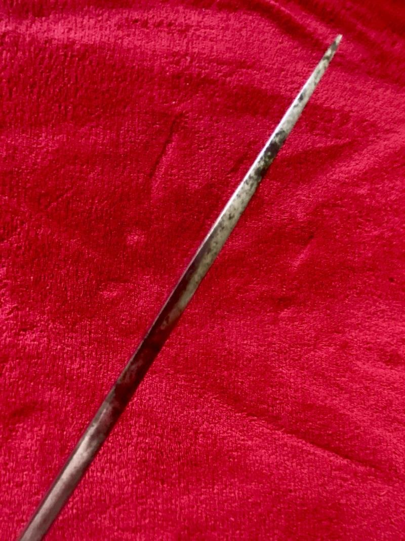 Antique WW1 British Officers Leather Covered Swagger Stick with Concealed Blade — image 6