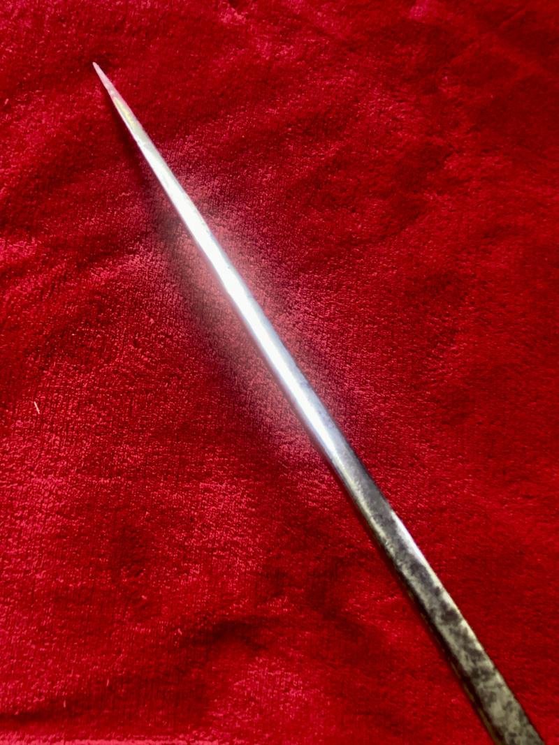 Antique WW1 British Officers Leather Covered Swagger Stick with Concealed Blade — image 7