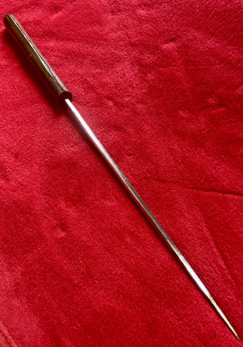 Antique WW1 British Officers Leather Covered Swagger Stick with Concealed Blade — image 8