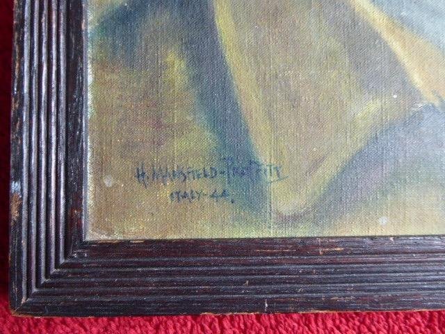 Signed Portrait of a WW2 British Officer in Uniform – Italy 1944 — image 3