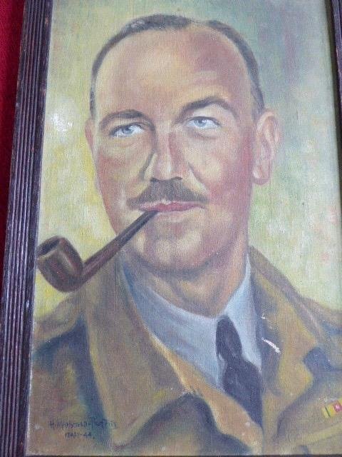 Signed Portrait of a WW2 British Officer in Uniform – Italy 1944 — image 4