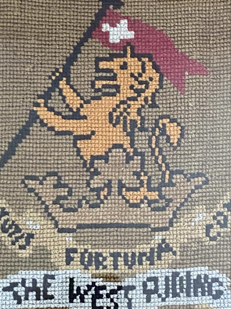 Large Framed WW1 Embroidery Panels Depicting the Duke of Wellington's Regiment (West Riding) and The Royal Tank Regiment — image 5