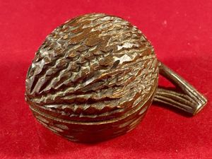 Interesting WW1 German POW - Antique Black Forest Walnut shaped …