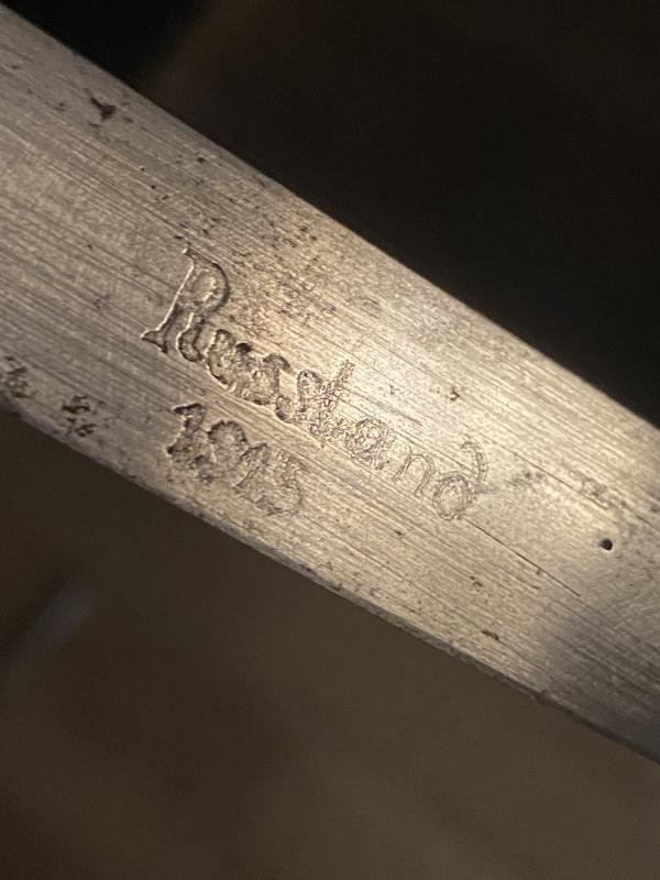 WW1 Eastern Front German Boot or Trench Knife with Deer Antler Grip – Blade Etched 'RUSSLAND 1915' — image 10