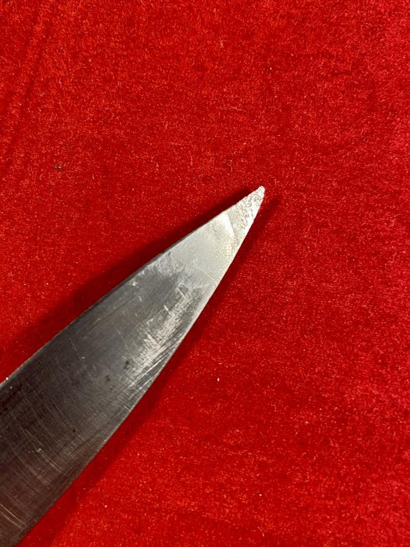 WW1 Eastern Front German Boot or Trench Knife with Deer Antler Grip – Blade Etched 'RUSSLAND 1915' — image 7