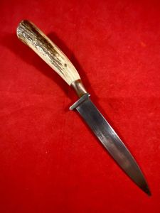 WW1 Eastern Front German Boot or Trench Knife with Deer …