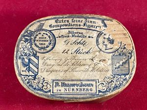 Antique Victorian Bamboo “Soap” Box used by ERNST HEINRICHSEN of …