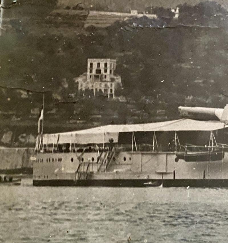 Large Framed Original Period Black and White Photo of the Royal Navy Battleship H.M.S. Queen Elizabeth — image 8