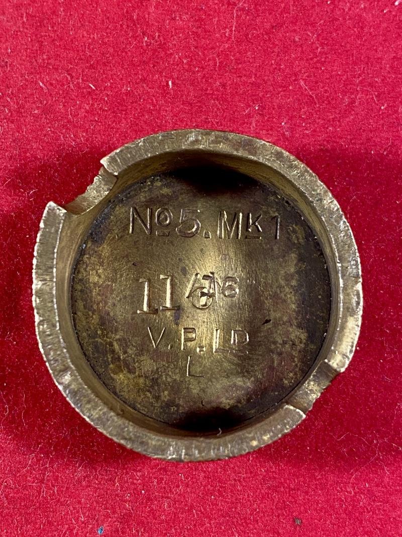 INERT Original 1916 WW1 British No5 Mk1 Mills Hand Grenade - Vickerys Patent Ltd — image 10
