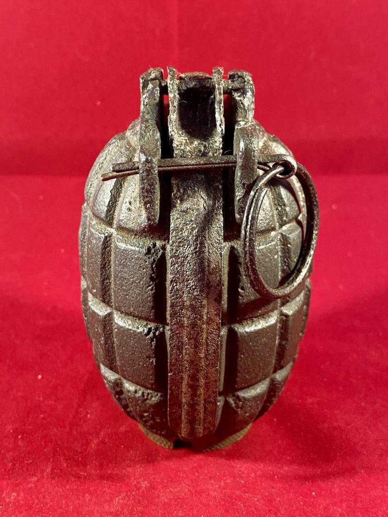 INERT Original 1916 WW1 British No5 Mk1 Mills Hand Grenade - Vickerys Patent Ltd — image 5