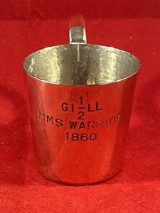 Vintage Pussers Rum - Royal Navy Copper 1/2 Gill Rum …