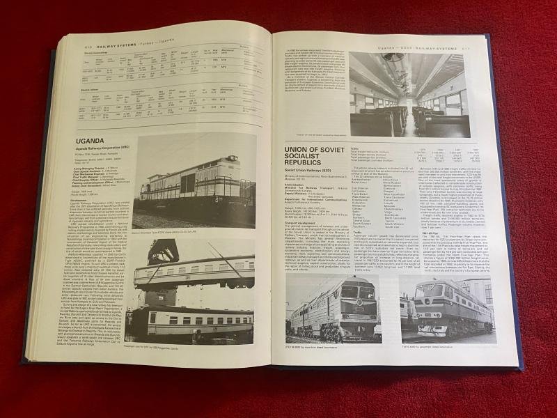 JANE'S WORLD RAILWAYS 1983-84 Hardcover Reference Book — image 9