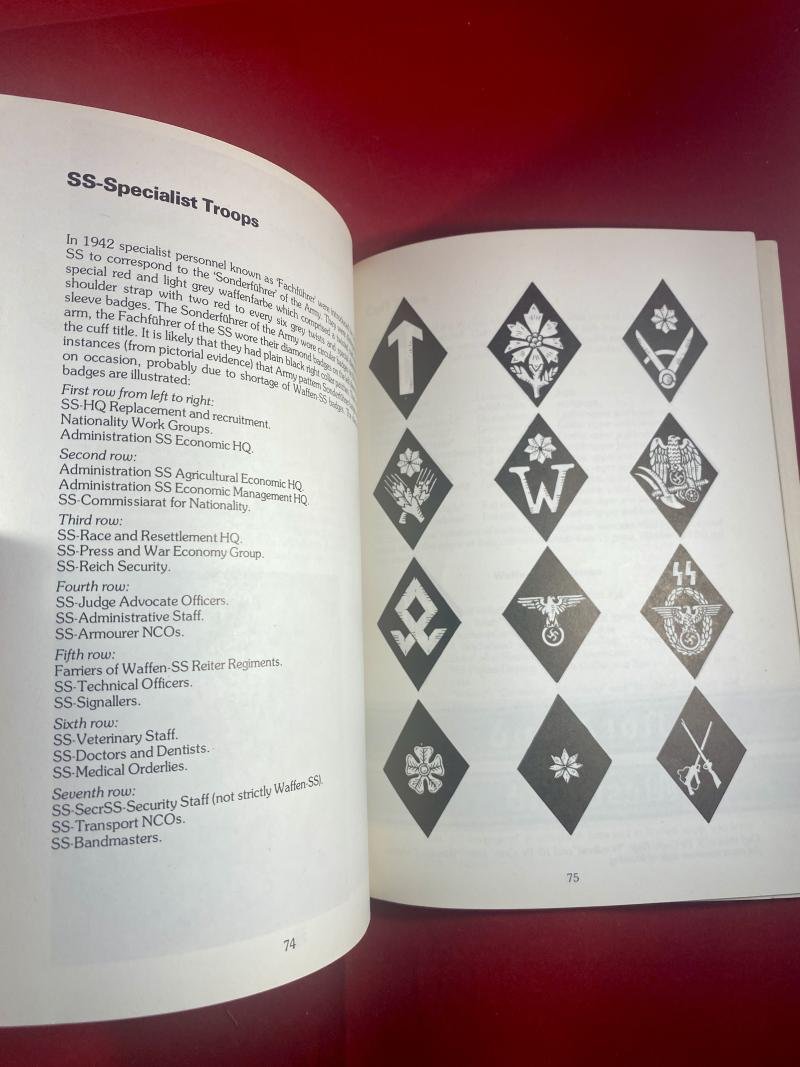 First edition of MANUAL OF THE Waffen-SS - Badges, Uniforms, Equipment by Walther-Karl Holzmann 1976 — image 8