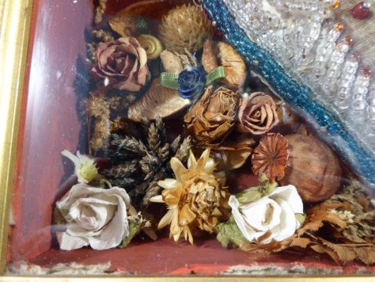 Framed Victorian Period Sweetheart Pincushion with a Floral Design — image 3