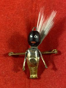 Unusual WW1 'FUMSUP' - TOUCH WOOD Soldier's Lucky Gold-Plated Charm …