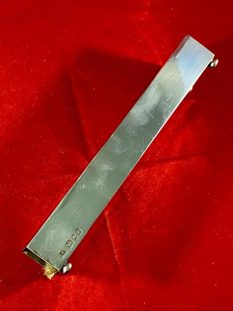 London 1936 Hallmarked Silver Matchbox Cover with Long Royal Swan Vestas Matchbox — image 3