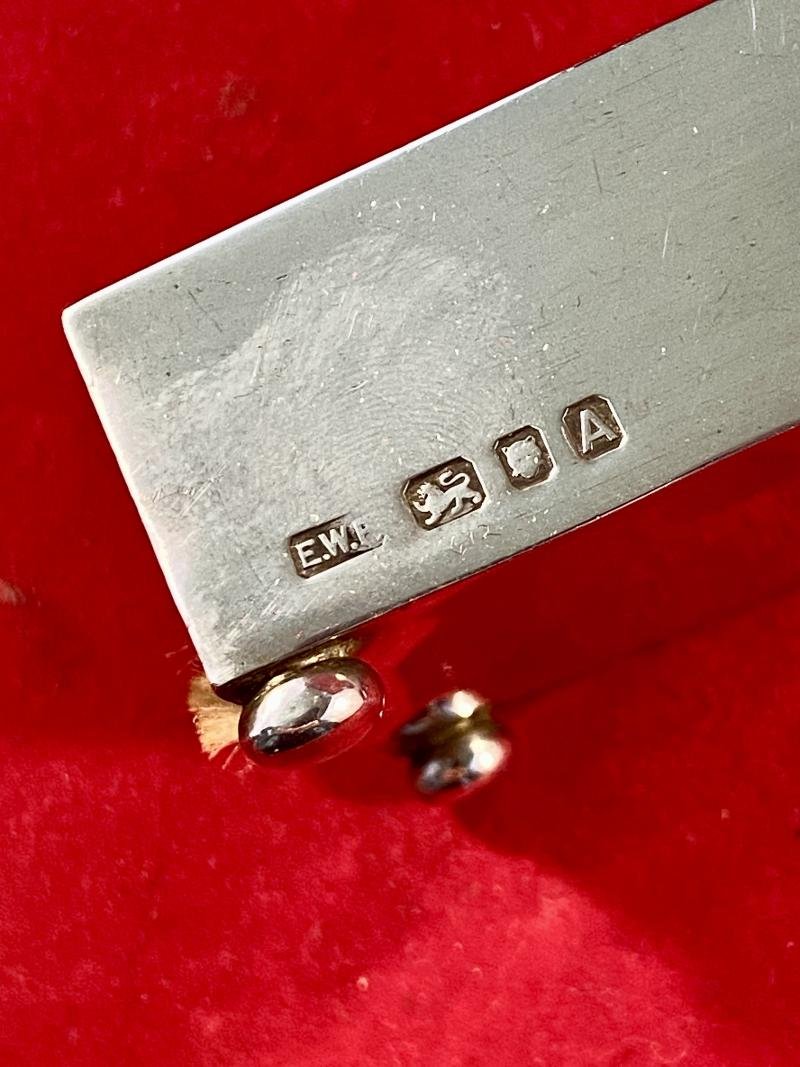 London 1936 Hallmarked Silver Matchbox Cover with Long Royal Swan Vestas Matchbox — image 4