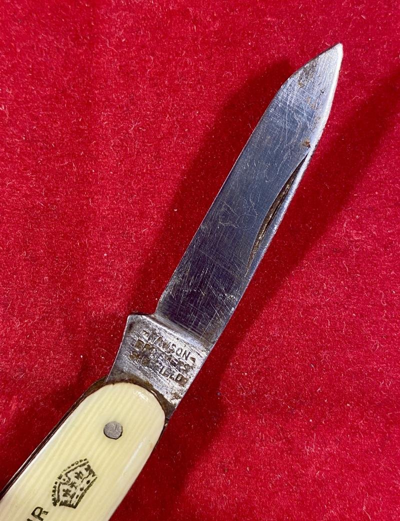 Souvenir King George VI 1937 Coronation Commemorative Two-Blade Penknife by Rawson Brothers of Sheffield — image 3