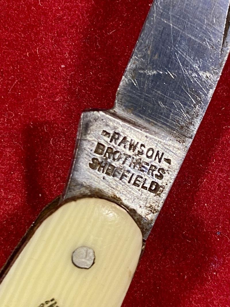 Souvenir King George VI 1937 Coronation Commemorative Two-Blade Penknife by Rawson Brothers of Sheffield — image 4