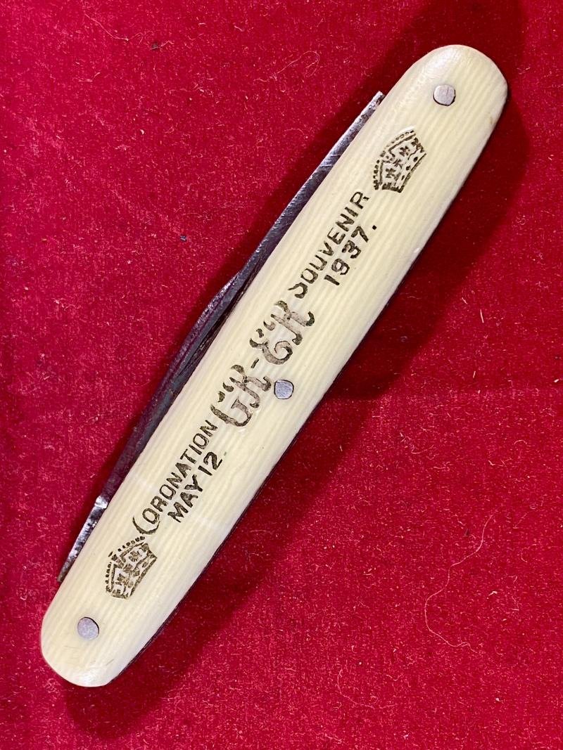 Souvenir King George VI 1937 Coronation Commemorative Two-Blade Penknife by Rawson Brothers of Sheffield — image 9