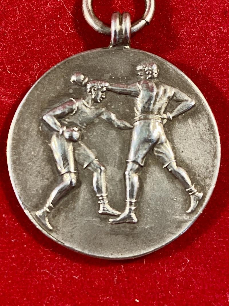 Small Sterling Silver Boxing Medal or Fob - Winner Team Novices Championship 1922 - 1st (Depot) Tank Battalion — image 3