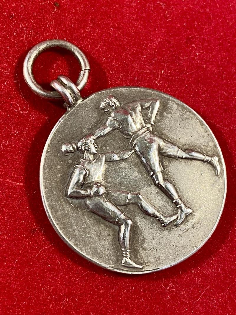 Small Sterling Silver Boxing Medal or Fob - Winner Team Novices Championship 1922 - 1st (Depot) Tank Battalion — image 5