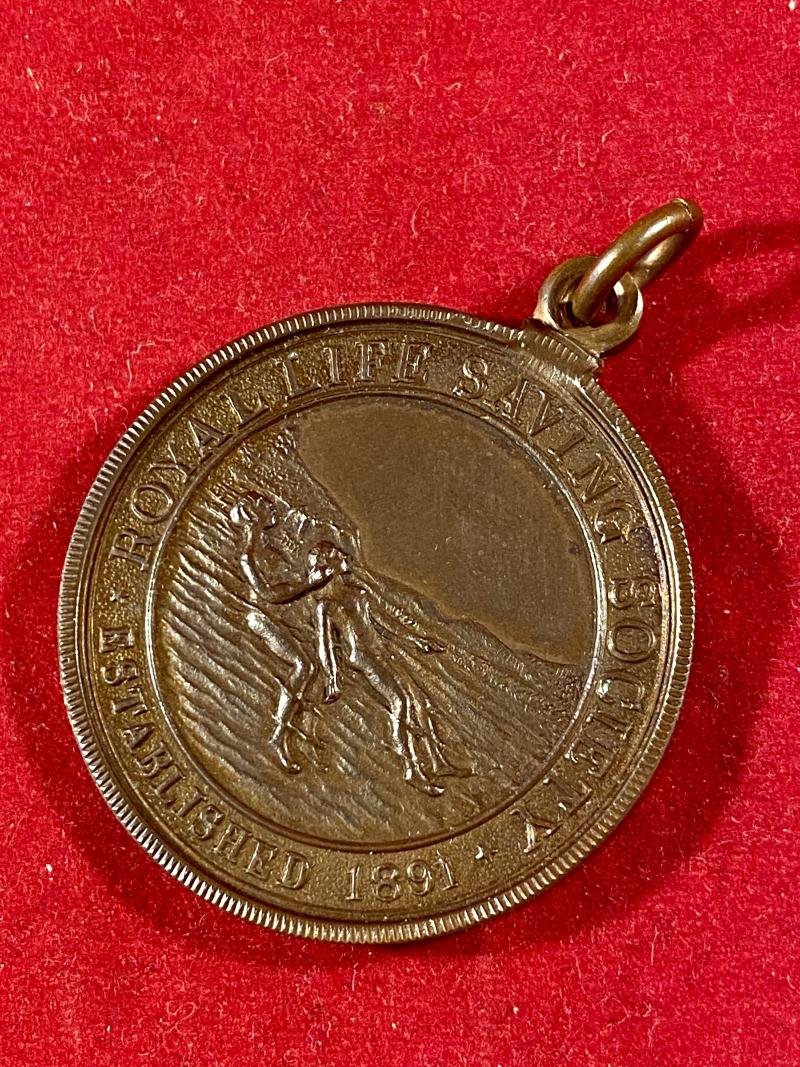 Royal Life Saving Society Bronze Medal to R. CAVILL – Oct 1931 with Red Leatherette Case — image 3