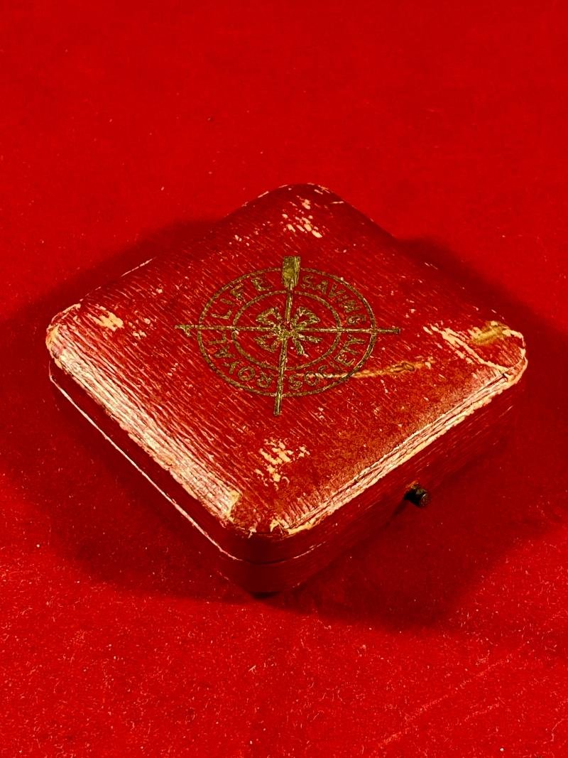 Royal Life Saving Society Bronze Medal to R. CAVILL – Oct 1931 with Red Leatherette Case — image 6