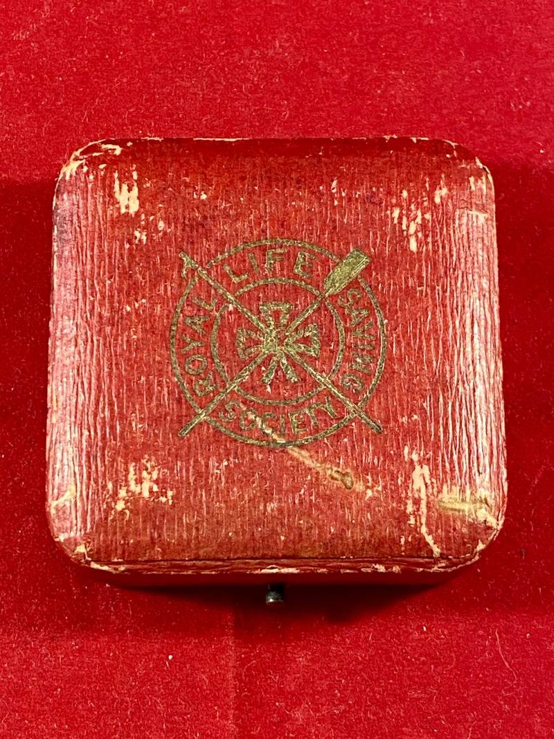 Royal Life Saving Society Bronze Medal to R. CAVILL – Oct 1931 with Red Leatherette Case — image 7