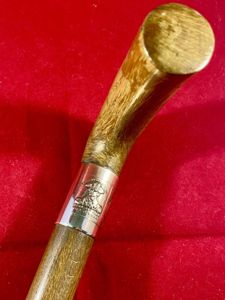 Antique Oak and Copper Memorial Walking Stick made from Salvaged …