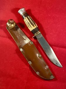 Vintage Boy Scouts Bowie Knife with Original Leather Sheath circa …