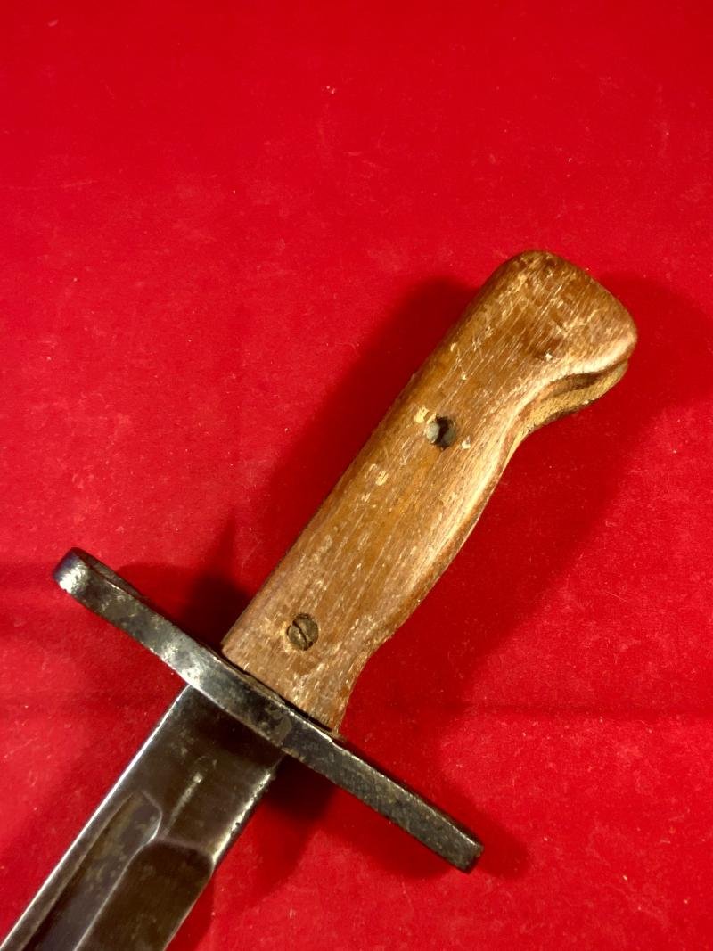 WW2 Japanese Type 30 Arisaka Bayonet and Scabbard with Repaired Grip — image 5