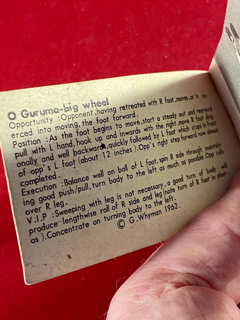 Scarce Vintage Martial Arts Judo Flip-Book – O GURUMA - by Yoshimi Osawa 7th Dan c1960 — image 7