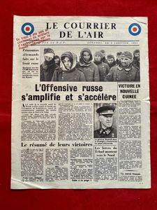WW2 RAF Aerial Propaganda Leaflet Dropped over France – Dated …