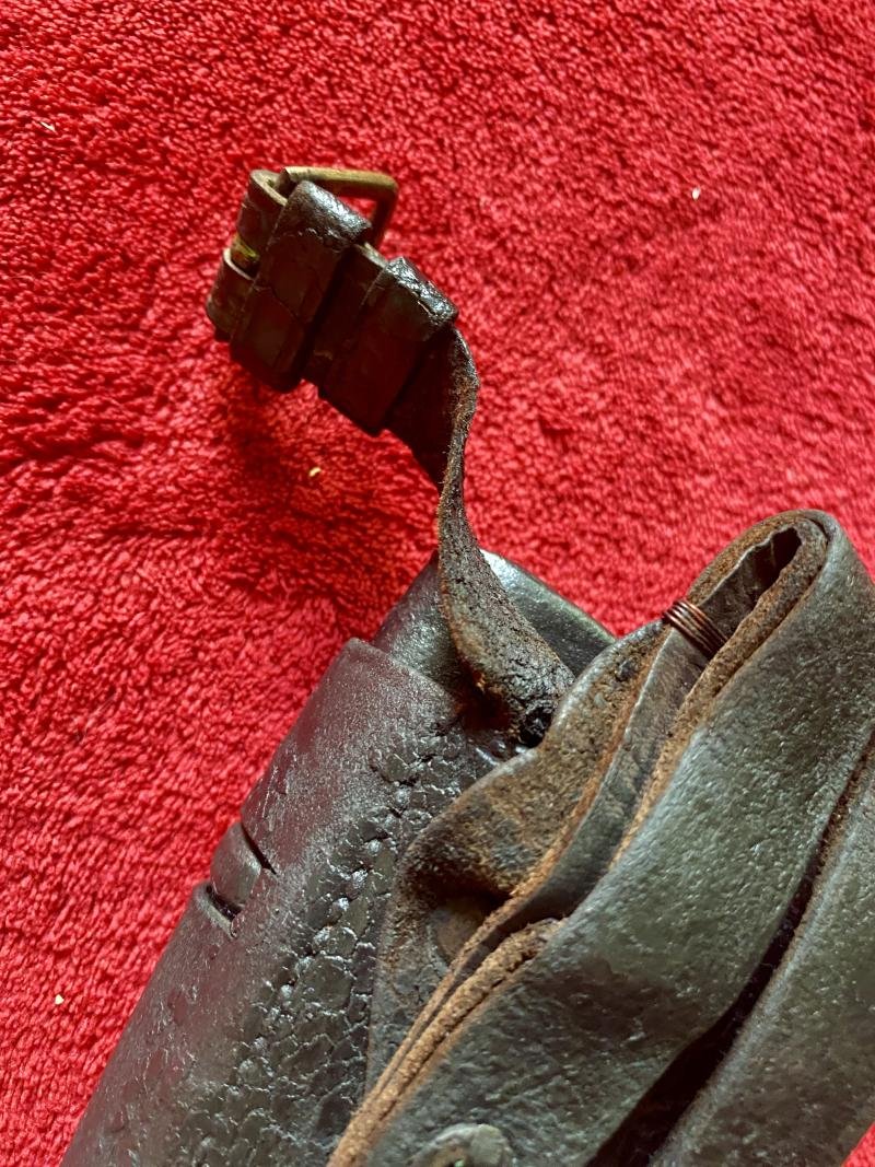 Genuine WW2 M43 Kukri with Two Small Knives and Leather Covered Scabbard — image 9