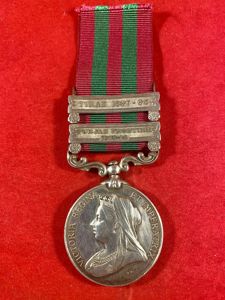 Scarce India General Service Medal 1895-1902 with Two Clasps Awarded …