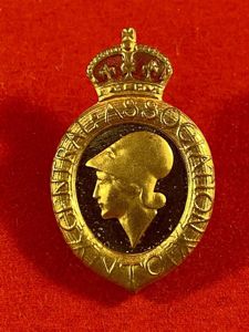 Genuine WW1 Volunteer Training Corps VTC Central Association Gilt and …