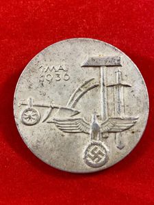 Original German Day Badge - 1st May 1936