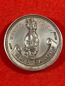 H.M.S. GANGES Hallmarked Silver Sports Medal by N.A.A.F.I. – “Winners …