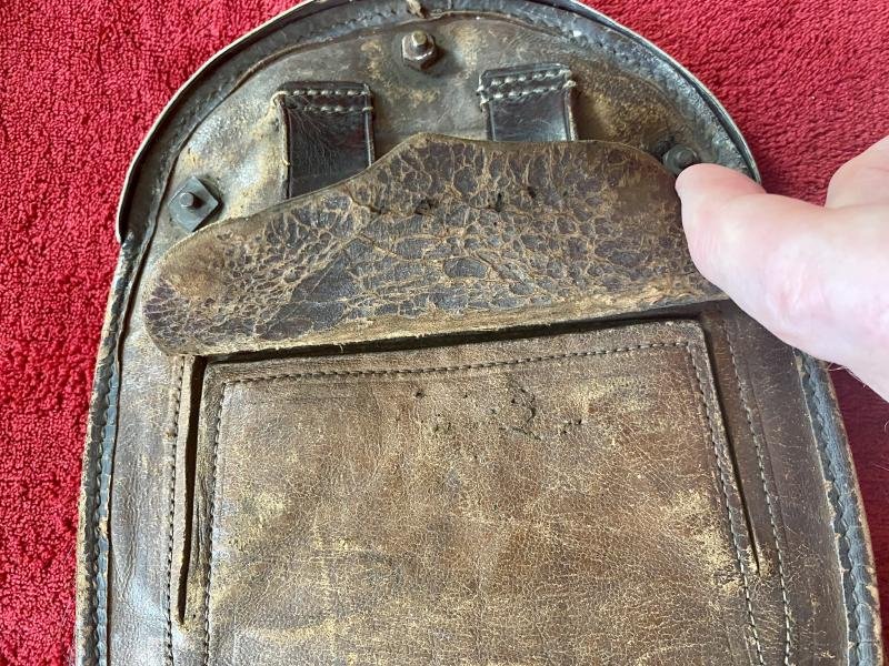 Rare WW1 Period 48th Canadian Highlanders Horse Hair and Leather Sporran Named to CQMS – Sgt Major Frank James Stinson — image 10