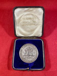 Cased Bristol Education Committee Hallmarked Silver Medal to EDWARD VALE …