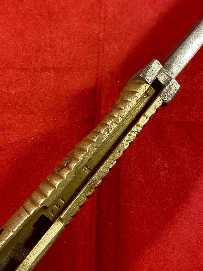 French Chassepot M1866 Bayonet Shortened to a WW1 Close Combat Trench Knife — image 10