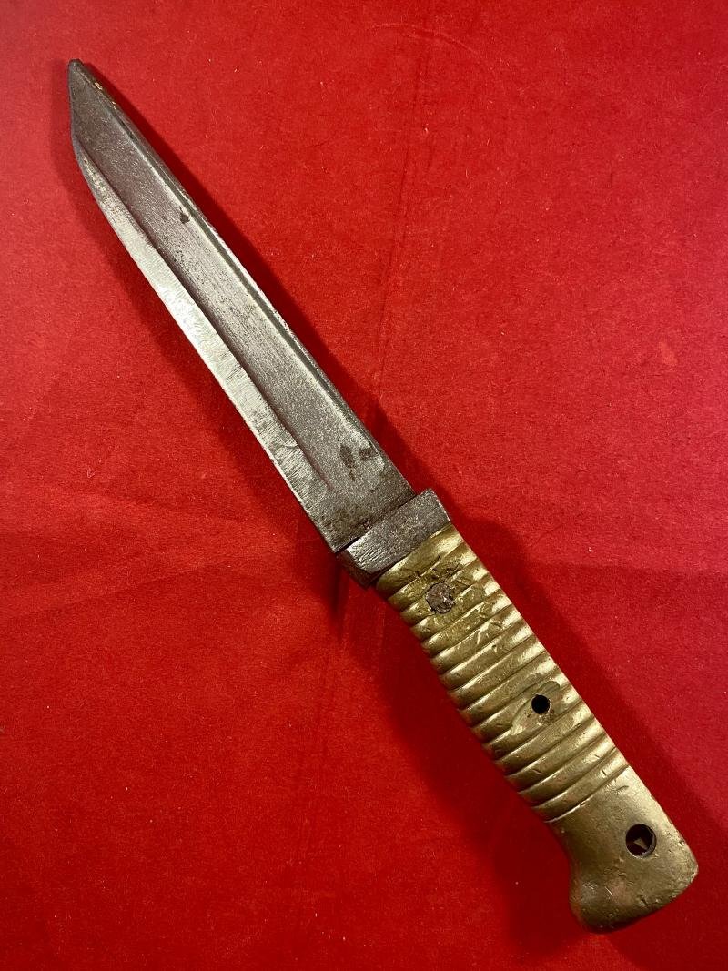 French Chassepot M1866 Bayonet Shortened to a WW1 Close Combat Trench Knife — image 2