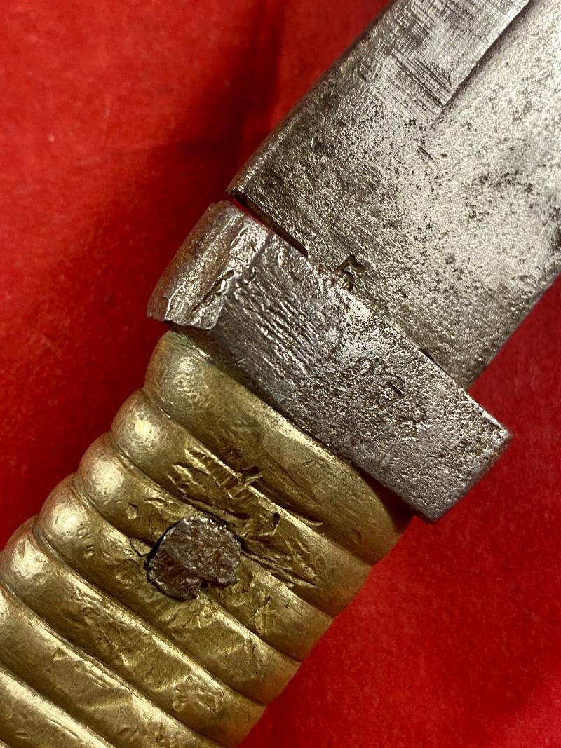 French Chassepot M1866 Bayonet Shortened to a WW1 Close Combat Trench Knife — image 3