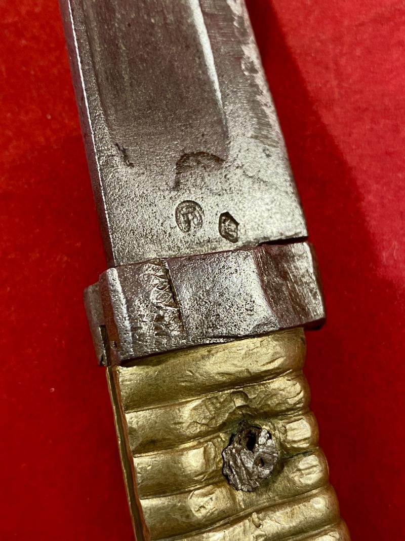 French Chassepot M1866 Bayonet Shortened to a WW1 Close Combat Trench Knife — image 4